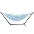 Portable Hammock Stand, 450lbs Capacity Steel Hammock Stand for 2 Person, Heavy Duty Adjustable Hooks Hammock Frame Fits 9.5-12.6 ft Hammocks, Space Saving with Carrying Bag for Outdoor or Indoor