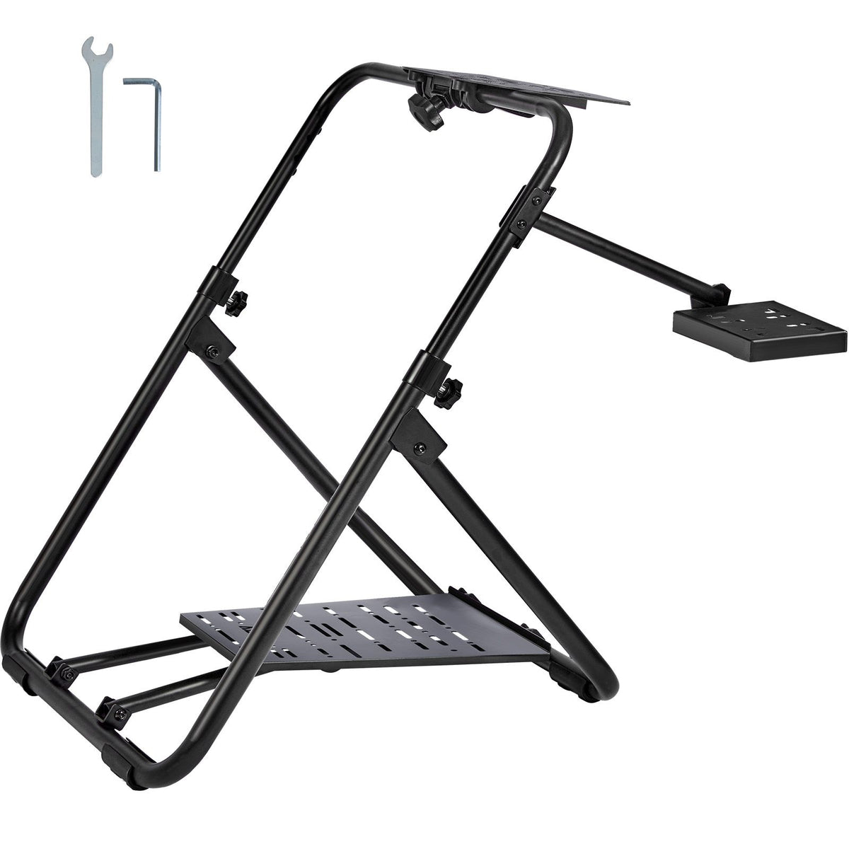 Foldable Racing Wheel Stand Adjustable Simulator Cockpit for Logitech