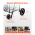 Folding Shopping Cart 40.8kg Capacity Rolling Grocery Laundry Utility Cart