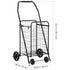 Folding Shopping Cart 40.8kg Capacity Rolling Grocery Laundry Utility Cart