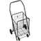 Shopping Cart, Folding Grocery Utility Cart with Swivel Wheels, 40.8 kg Large Load Capacity, Heavy Duty Rolling Laundry Basket Butler for Laundry, Shopping, Camping, Grocery, Luggage, Black
