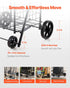 Shopping Cart, Folding Grocery Utility Cart with Swivel Wheels, 40.8 kg Large Load Capacity, Heavy Duty Rolling Laundry Basket Butler for Laundry, Shopping, Camping, Grocery, Luggage, Black