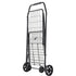 Shopping Cart, Folding Grocery Utility Cart with Swivel Wheels, 40.8 kg Large Load Capacity, Heavy Duty Rolling Laundry Basket Butler for Laundry, Shopping, Camping, Grocery, Luggage, Black