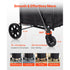 Folding Shopping Cart with Dual Baskets 45kg Load Utility Grocery Trolley