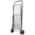 Folding Shopping Cart with Dual Baskets 45kg Load Utility Grocery Trolley