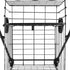 Folding Shopping Cart with Dual Baskets 45kg Load Utility Grocery Trolley