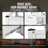 Laundry Pedestal 686mmmW x 366mmH, Washer And Dryer Base Stand Platform Universal Fit 299kg Capacity, Heavy Duty Multi-Functional Base for Washing Machine with Drawer & Rich Accessories