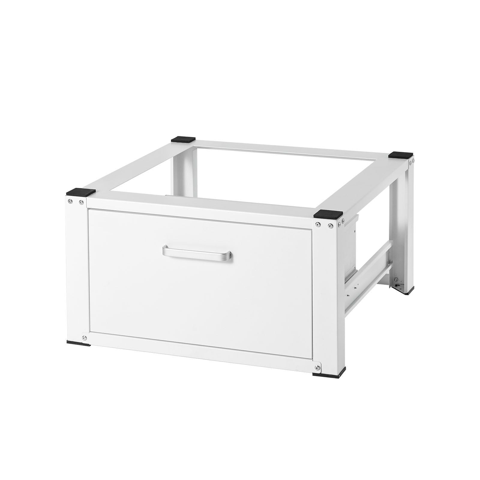 Laundry Pedestal 686mmmW x 366mmH, Washer And Dryer Base Stand Platform Universal Fit 299kg Capacity, Heavy Duty Multi-Functional Base for Washing Machine with Drawer & Rich Accessories
