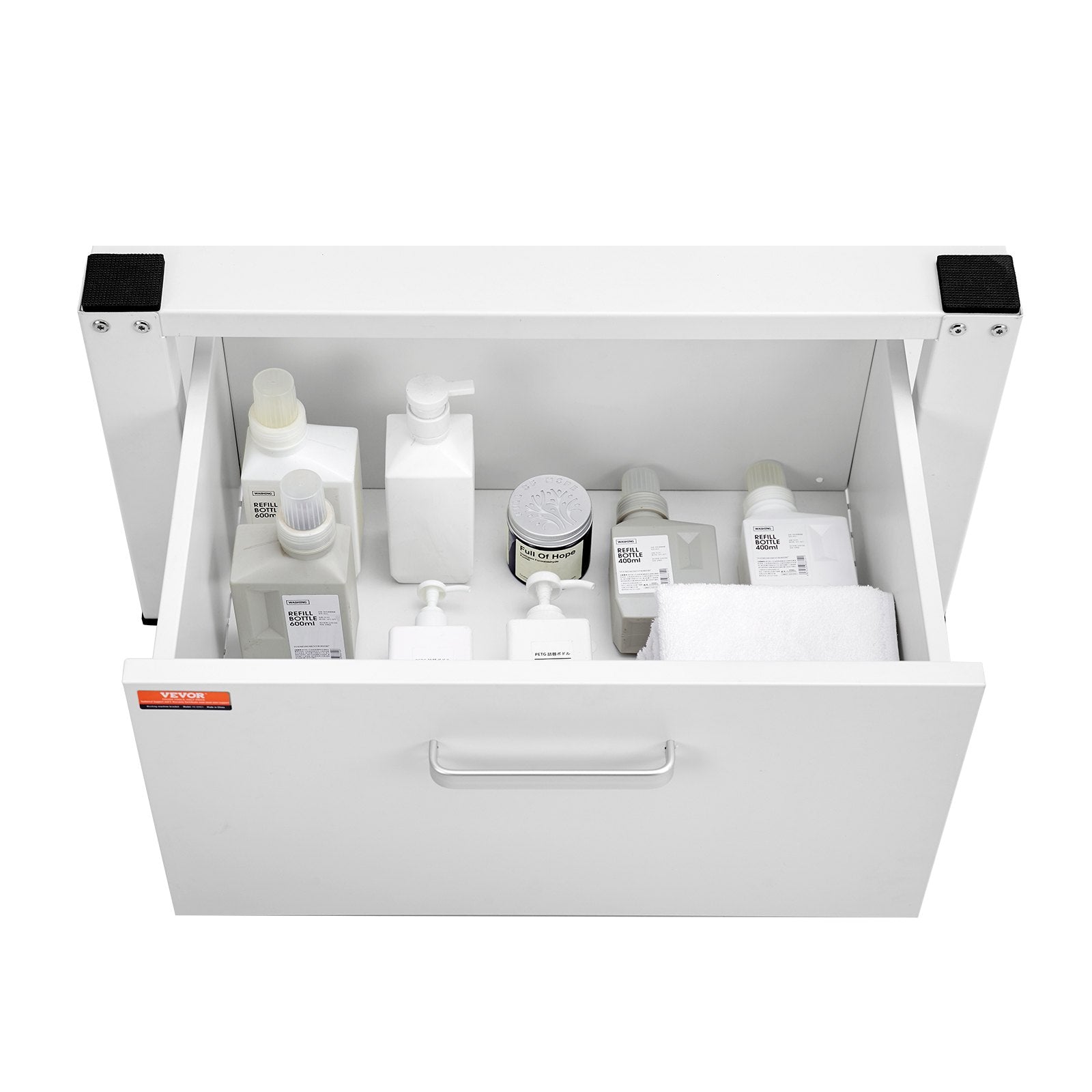 Laundry Pedestal 686mmmW x 366mmH, Washer And Dryer Base Stand Platform Universal Fit 299kg Capacity, Heavy Duty Multi-Functional Base for Washing Machine with Drawer & Rich Accessories