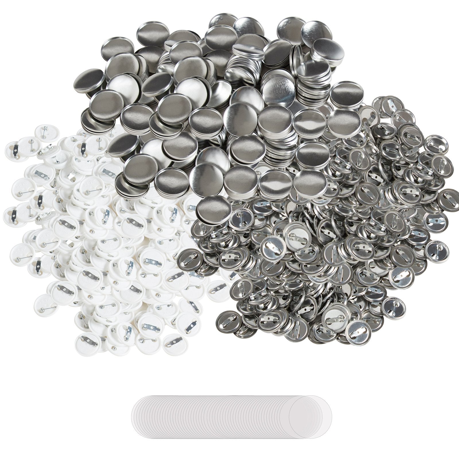 1" 25mm Button Badge Parts Supplies for Button Maker Machine 500 Sets