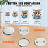 1.25" 32mm Button Badge Parts Supplies for Button Maker Machine 500 Sets
