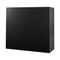 Reception Desk, 1200 x 480 x 1100 mm Rectangular Front Counter Table, Office Reception Counter with Lockable Drawer and Storage Cabinet, for Checkout, Lobby, Beauty Salon and Office, Black