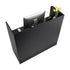 Reception Desk, 1200 x 480 x 1100 mm Rectangular Front Counter Table, Office Reception Counter with Lockable Drawer and Storage Cabinet, for Checkout, Lobby, Beauty Salon and Office, Black