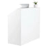 Reception Desk, 1180 x 500 x 1115 mm Rectangular Front Counter Table, Office Reception Desk, Retail Counter and Front Reception Counter, for Checkout, Lobby, Beauty Salon and Office, White