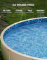 Round Pool Liner 24ft Overlap Style Pool Liner 54in Wall Height