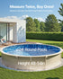 Round Pool Liner 24ft Overlap Style Pool Liner 54in Wall Height