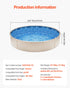 Round Pool Liner 24ft Overlap Style Pool Liner 54in Wall Height