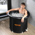 Ice Bath Tub, 80 cm Long Cold Water Therapy Plunge Tub for Athletes, Portable Outdoor Ice Barrel Plunge Pool for Recovery, 341L Inflatable Folding Bathtub with Cover, Home Ice Pod for Adult