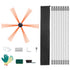 8M Chimney Sweep Kit with 8 Flexible Nylon Rods & Cleaning Brush