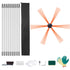 9M Chimney Sweep Kit with 9 Flexible Nylon Rods & Cleaning Brush