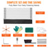 9M Chimney Sweep Kit with 9 Flexible Nylon Rods & Cleaning Brush