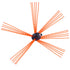9M Chimney Sweep Kit with 9 Flexible Nylon Rods & Cleaning Brush