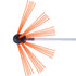 9M Chimney Sweep Kit with 9 Flexible Nylon Rods & Cleaning Brush