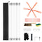 7m Chimney Sweep Kit Flexible Brush Rod Fireplace Cleaning Tool with Goggles