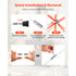 30ft Chimney Sweep Kit Extendable Fireplace Brush with Flexible Rods