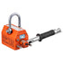 Magnetic Lifter, 100 kg/220 lbs Pulling Capacity, 2.5 Safety Factor, Neodymium & Steel, Lifting Magnet with Release, Permanent Lift Magnets, Heavy Duty Magnet for Hoist, Shop Crane, Block, Board