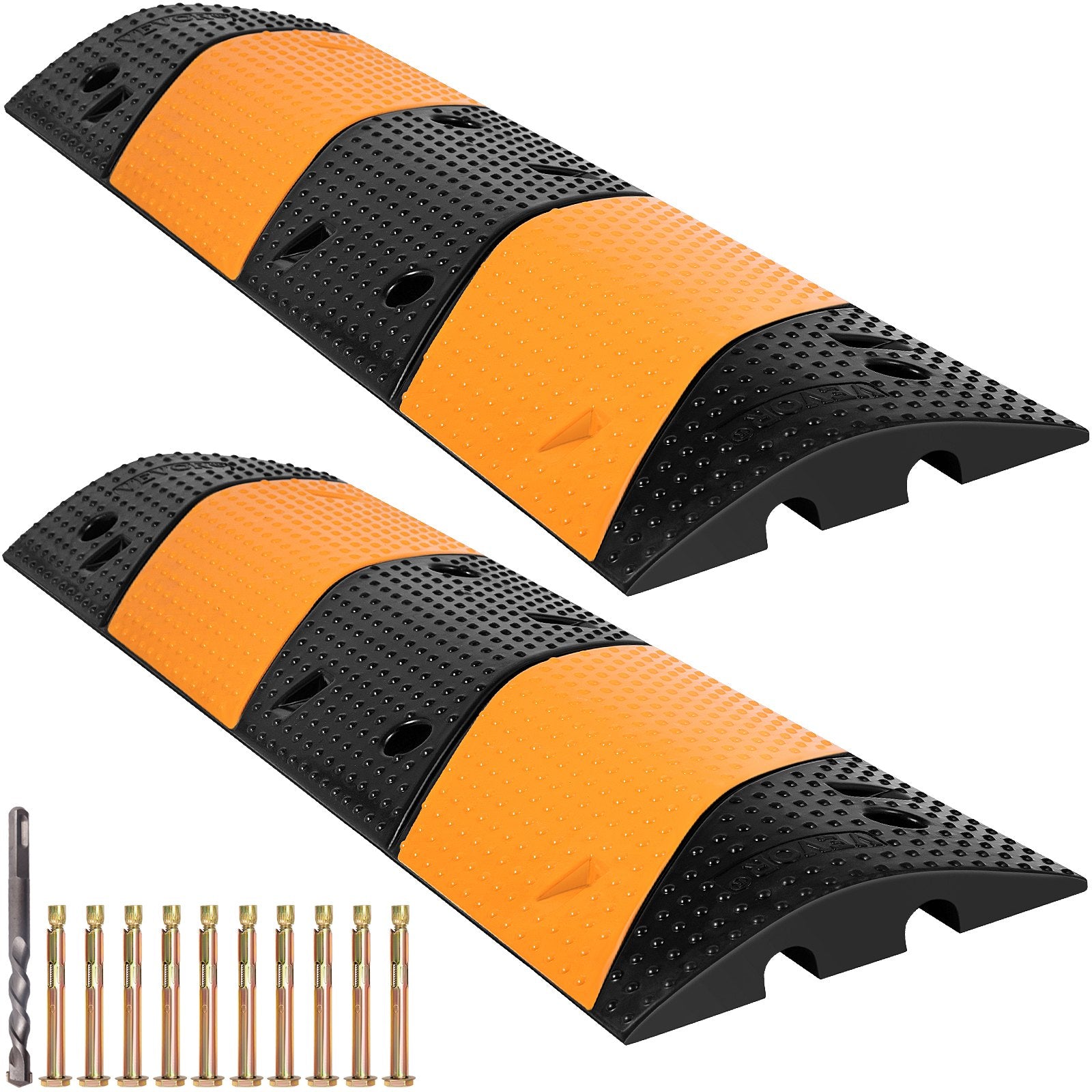 Rubber Speed Bump, 2 Pack 2 Channel Speed Bump Hump, 42\
