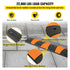VEVOR Rubber Speed Bump, 1 Pack 2 Channel Speed Bump Hump, 72.8\" Long Modular Speed Bump Rated 22000 LBS Load Capacity, 72.8 x 12.2 x 2.2 Garage Speed Bump for Asphalt Concrete Gravel Driveway-6 FT