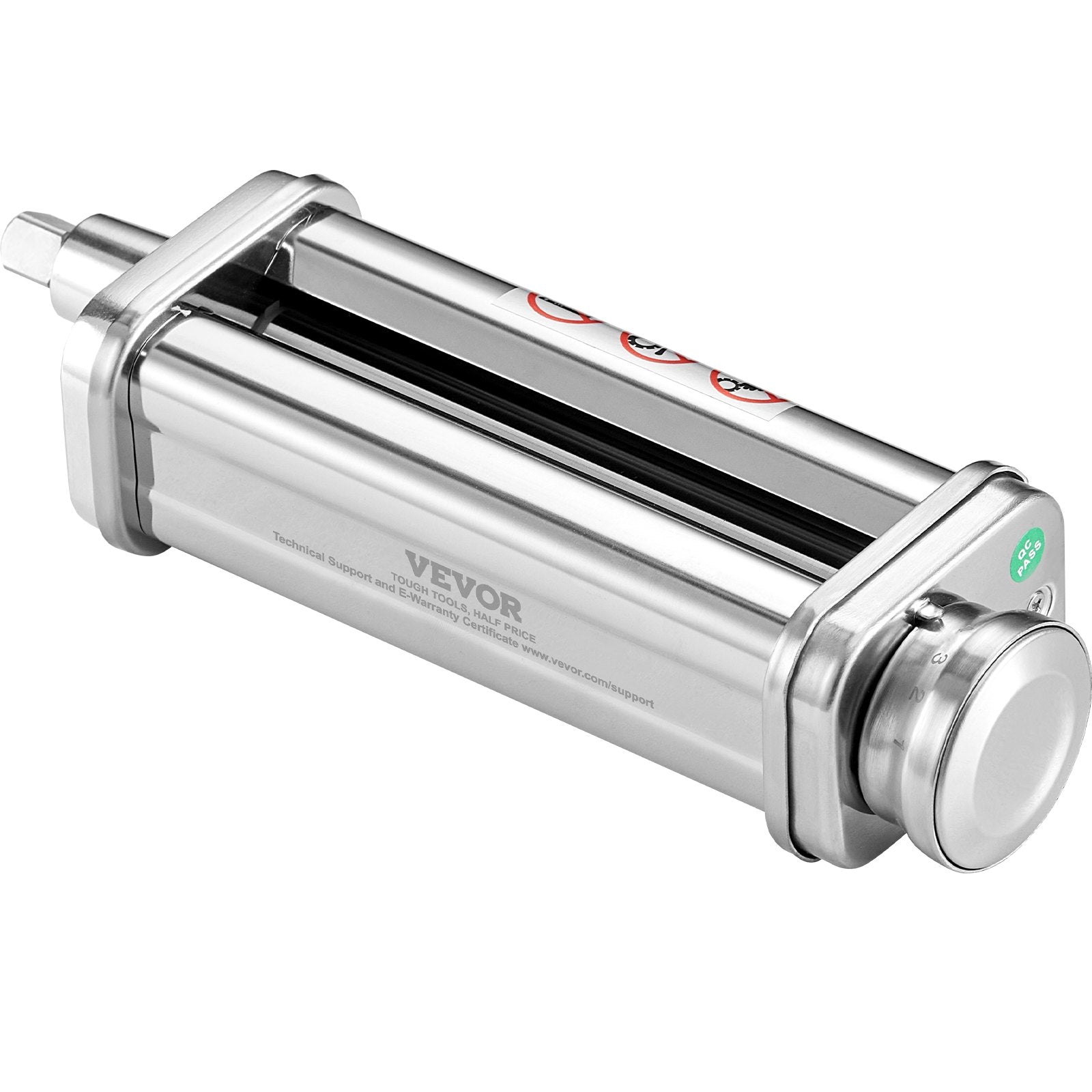 Pasta Attachment for KitchenAid Stand Mixer, Stainless Steel Pasta Sheet Roller Attachment, Pasta Maker Machine Accessory with 8 Adjustable Thickness Knob, KitchenAid Pasta Attachment