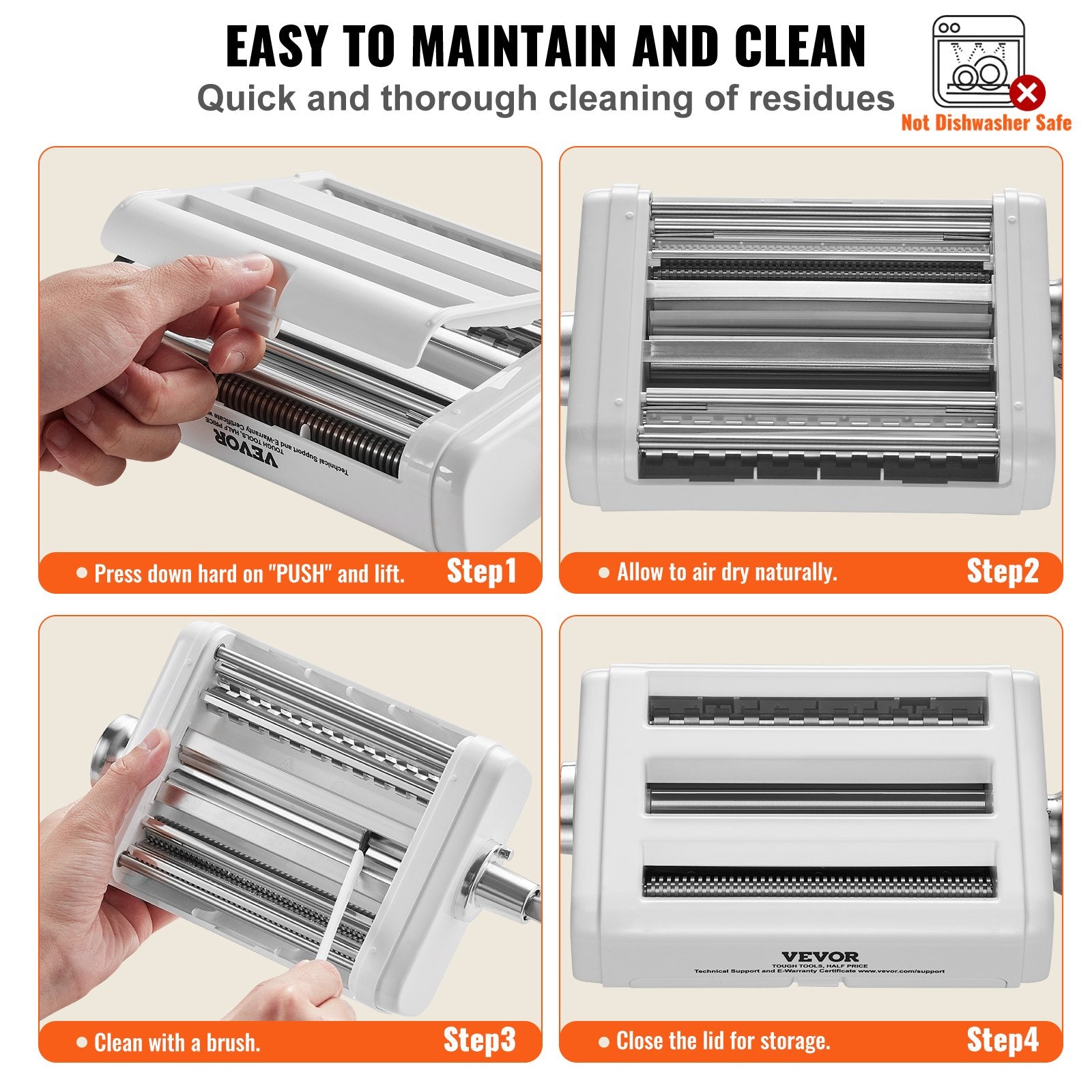 Pasta Attachment for KitchenAid Stand Mixer, 3-IN-1 Stainless Steel Pasta Roller Cutter Set Including Pasta Sheet Roller, Spaghetti and Fettuccine Cutter, 8 Adjustable Thickness Knob Pasta Maker