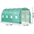 Walk-in Tunnel Greenhouse Galvanized Frame & Waterproof Cover 15x7x7 ft