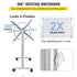 VEVOR Mobile Dry Erase Board Magnetic Whiteboard w/ Stand 60 x 90cm Double Sided