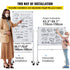 VEVOR Mobile Dry Erase Board Magnetic Whiteboard w/ Stand 60 x 90cm Double Sided