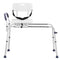 Sliding Tub Transfer Bench Shower Chair & Cut-Out Seat Reversible Backrest