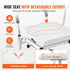 Sliding Tub Transfer Bench Shower Chair & Cut-Out Seat Reversible Backrest