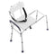 Sliding Tub Transfer Bench Shower Chair & Cut-Out Seat Reversible Backrest