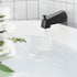 Tub and Shower Faucet Set, Complete with 127 mm Rainfall Shower Head and Bathtub Spout, 8-Setting Adjustable Spray, Single-Handle Tub Trim Kit with Brass Pressure Balancing Valve, Matte Black