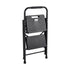 2 Step Ladder, Folding Step Stool with Wide Anti-Slip Pedal and Comfort Handgrip, Lightweight 272 kg Capacity Portable Steel Ladder, Multi-Use for Kitchen, Home, Household and Office, Black