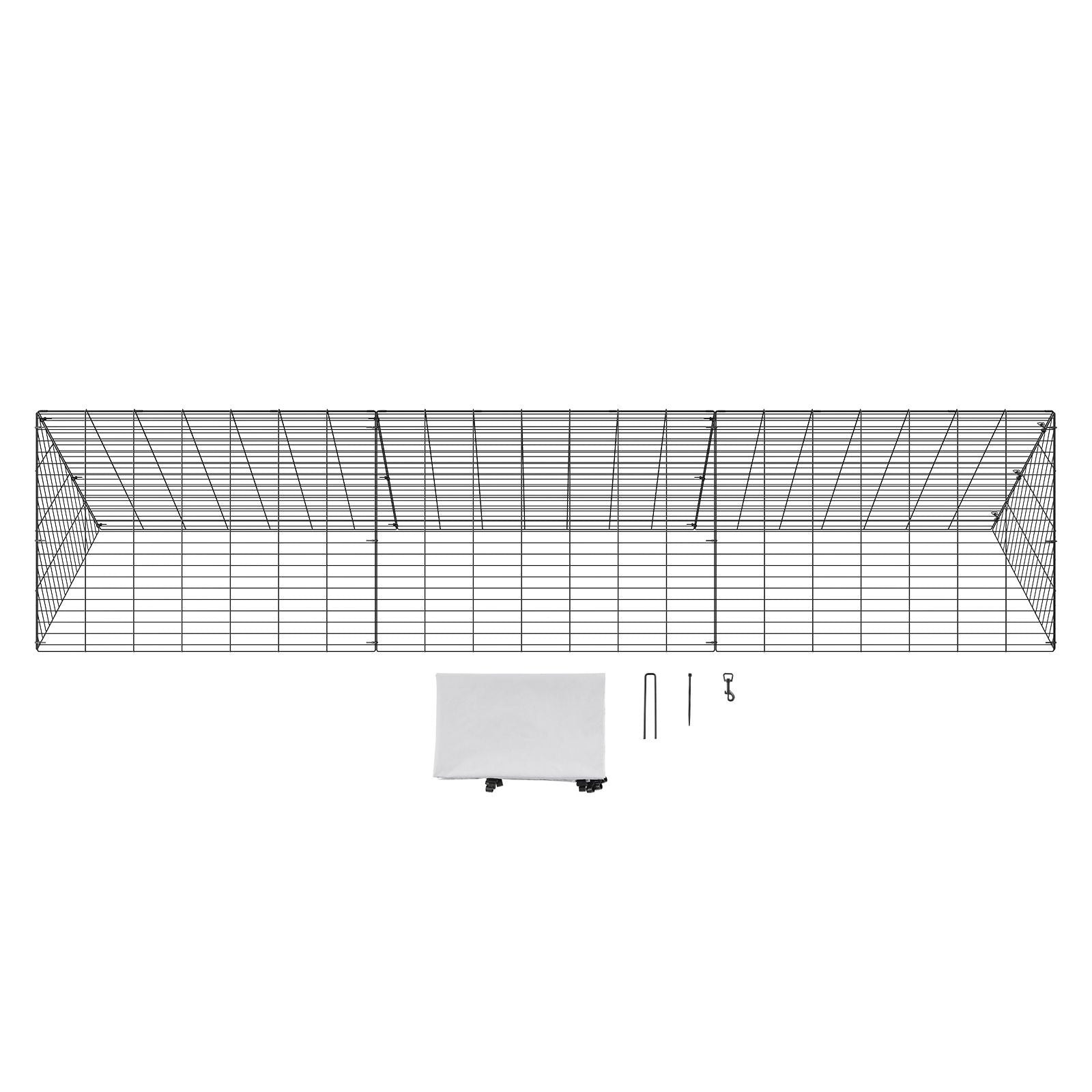 Chicken Tunnels, 300 x 71 x 61.5cm (LxWxH) Chicken Tunnels for Yard, Portable Chicken Tunnels for Outside Easy Installation, Chicken Coop Run, Suitable for Chickens, Ducks, Rabbits