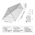 Chicken Tunnels, 300 x 71 x 61.5cm (LxWxH) Chicken Tunnels for Yard, Portable Chicken Tunnels for Outside Easy Installation, Chicken Coop Run, Suitable for Chickens, Ducks, Rabbits