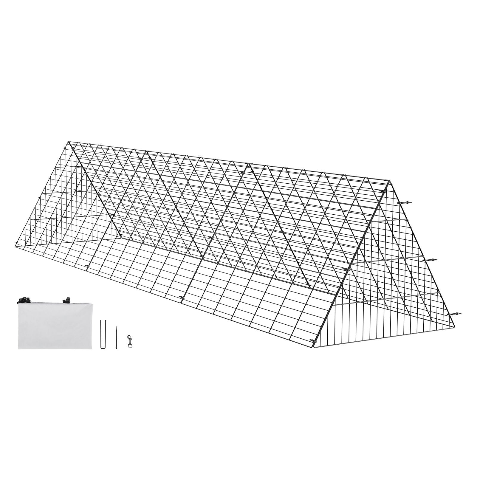 Chicken Tunnels, 300 x 71 x 61.5cm (LxWxH) Chicken Tunnels for Yard, Portable Chicken Tunnels for Outside Easy Installation, Chicken Coop Run, Suitable for Chickens, Ducks, Rabbits