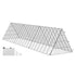 Chicken Tunnels, 300 x 71 x 61.5cm (LxWxH) Chicken Tunnels for Yard, Portable Chicken Tunnels for Outside Easy Installation, Chicken Coop Run, Suitable for Chickens, Ducks, Rabbits