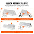 Chicken Tunnels, 300 x 71 x 61.5cm (LxWxH) Chicken Tunnels for Yard, Portable Chicken Tunnels for Outside Easy Installation, Chicken Coop Run, Suitable for Chickens, Ducks, Rabbits