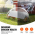 Chicken Tunnels, 300 x 71 x 61.5cm (LxWxH) Chicken Tunnels for Yard, Portable Chicken Tunnels for Outside Easy Installation, Chicken Coop Run, Suitable for Chickens, Ducks, Rabbits