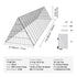Chicken Tunnels, 300 x 71 x 61.5cm (LxWxH) Chicken Tunnels for Yard, Portable Chicken Tunnels for Outside Easy Installation, Chicken Coop Run, Suitable for Chickens, Ducks, Rabbits