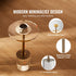 Clear Acrylic Side Table Round End Table 21.4in Modern Living Room Decor